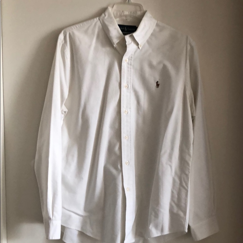 White Ralph Lauren Button Down
